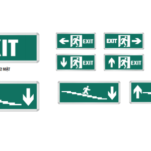 Đèn exit 2 mặt EXE2001 Roman